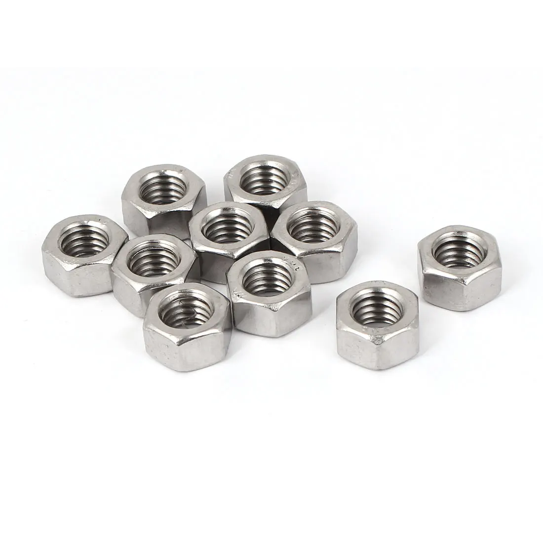 

UXCELL 3/8"-16 304 Stainless Steel Hex Nut Fastener 10Pcs For Screw Bolt