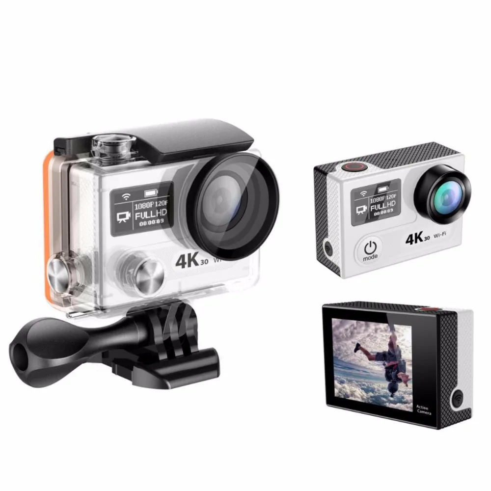 4k font b Action b font Camera Waterproof 30m Wi Fi 2 4G Remote Control Dual