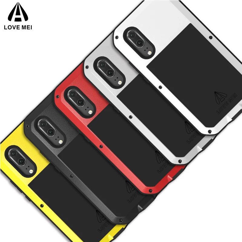 Металлический противоударный чехол LOVE MEI для huawei P20 P20 Pro, алюминиевый армированный водонепроницаемый чехол для huawei P20 P20 Pro, наружный чехол