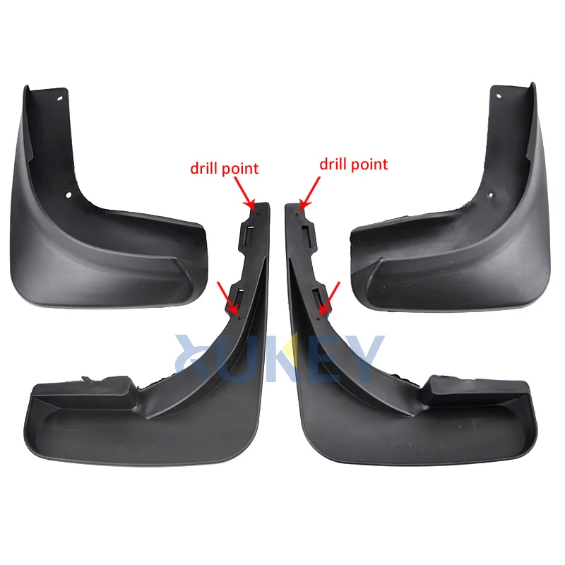 Набор литых брызговиков для Volkswagen VW Golf 6 Mk6 2009 2010 2011 2012 Брызговики передние задние