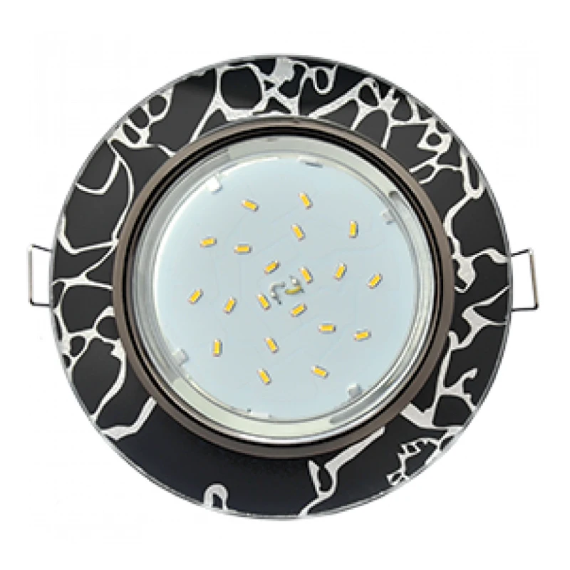 Ecola GX53 H4 5310 Glass Светильник круглый встраиваемый для ламп Круг 38x133|Потолочные