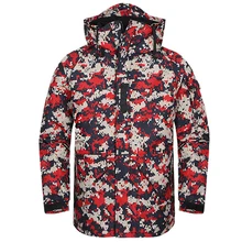 Премиум "SouthPlay" Зимний Сезон Водонепроницаемый 10000 мм согревающие лыжные и сноубордические красные военные куртки