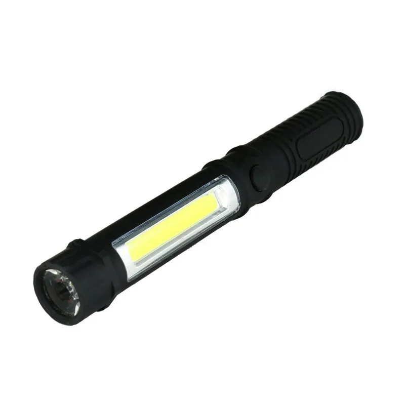 

Elifine Multifunction LED Torch Mini Pen Light Hanheld Flashlight Auto Car Inspection PVC Handle Repair Tools COB Bottom Magnet