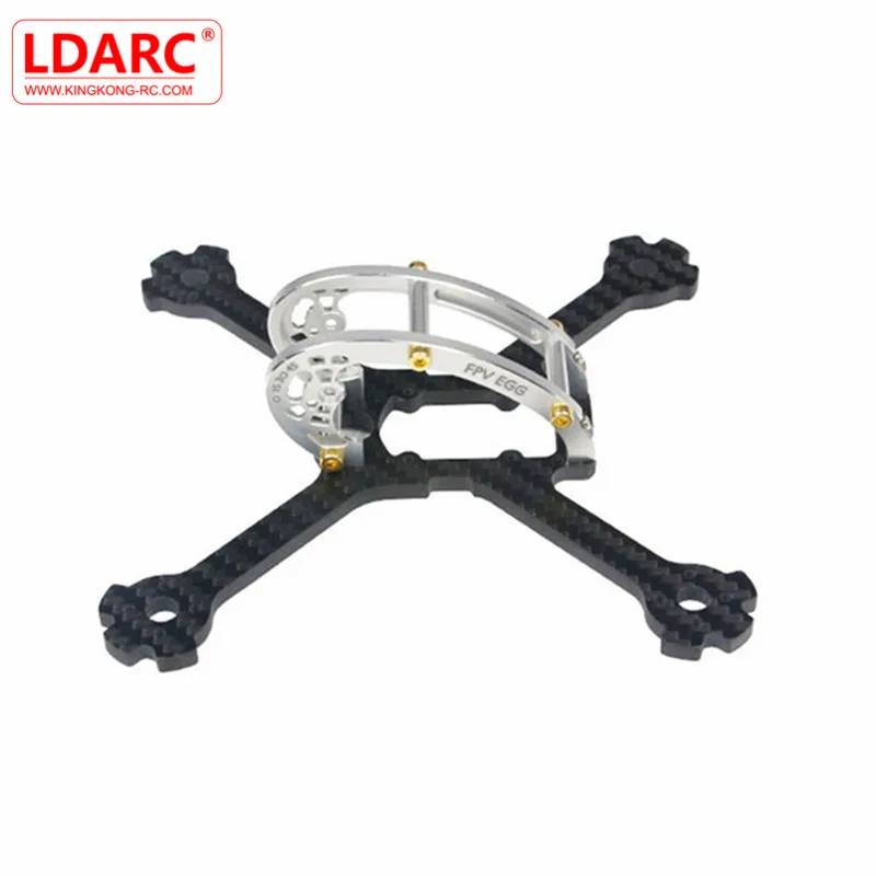 

KINGKONG/LDARC FPV Racing Frame Kit FPV EGG PRO 138mm RC Drone 4mm Carbon Fiber+7075 Aluminum For DIY Assembly Multirotor Accs