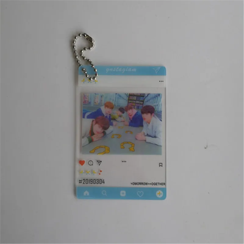 

KPOP TXT PhotoCard Transparent PVC Card Keychain Keyring Pendant Charms HYUNINGKAI TAEHYUN BEOMKYU SOOBIN YEONJUN YG185