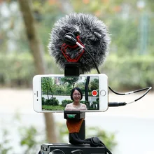 Cell Phone Tripod Mount with Cold Shoe Mount ,Video Handle Grip Strap,Omnidirectional microphone for smartphone video recording