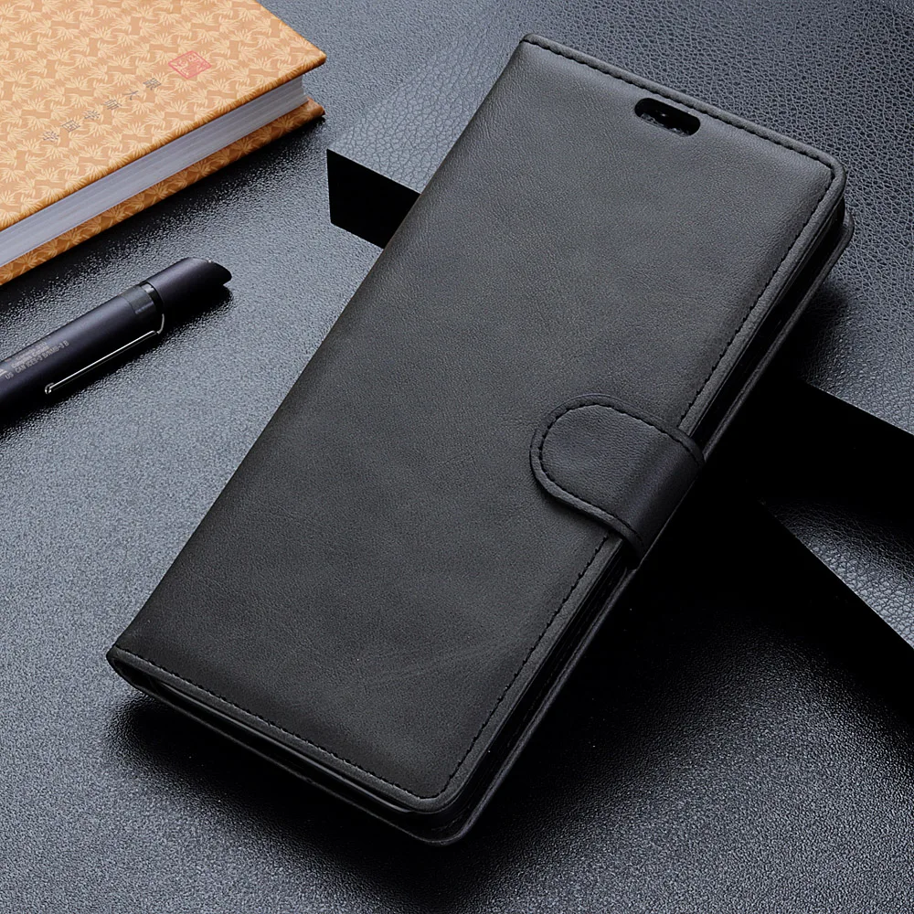 DULCII т чехол для OnePlus 6 матовая искусственная кожа Защитный телефона с держатель