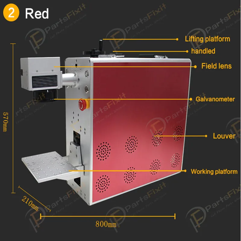 Phone Back Glass Laser Remover Machine Fiber Laser Marking Machine for iPhone 88pX back glass repair (3)
