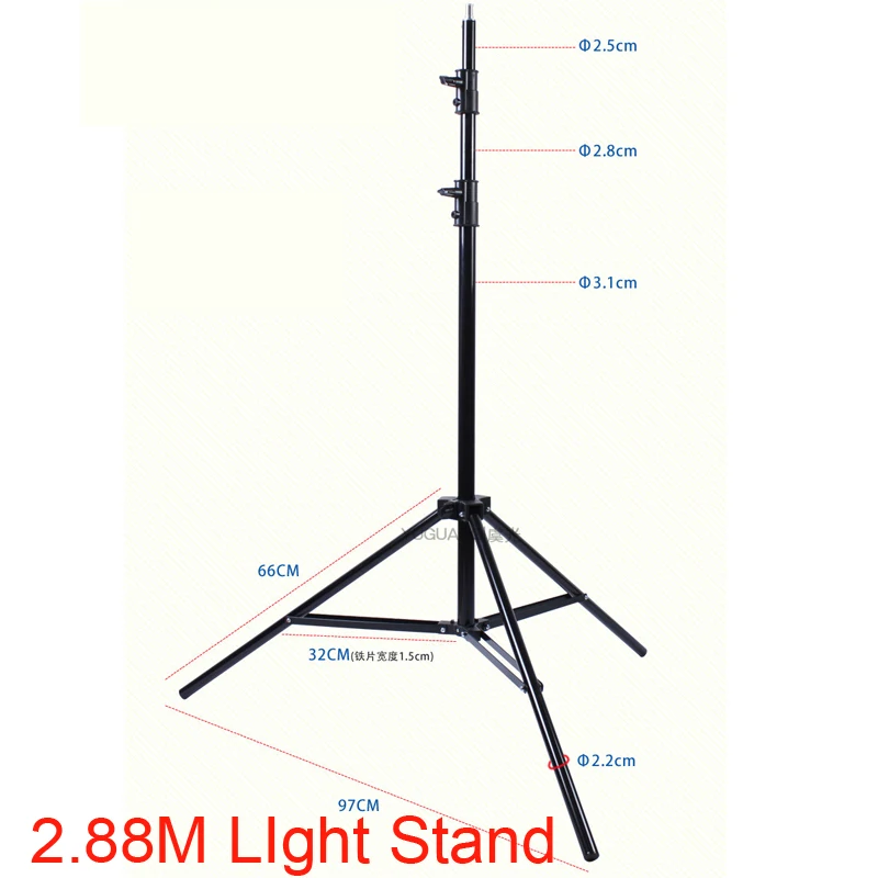 280 cm Flash Licht Stehen 1 4 Schraube Kopf Stativ Ajustable Foto Studio Zubehör für HTC VIVE Ring Licht Softbox Lampe unterstützung Kaufen