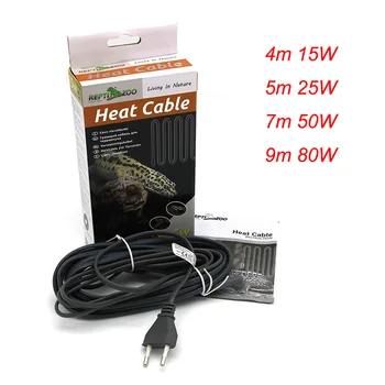 

220V Water-proof Silicone Rubber Reptile Heat Cable For Warming Vivarium Bottom Pet Room 15W 25W 50W 80W