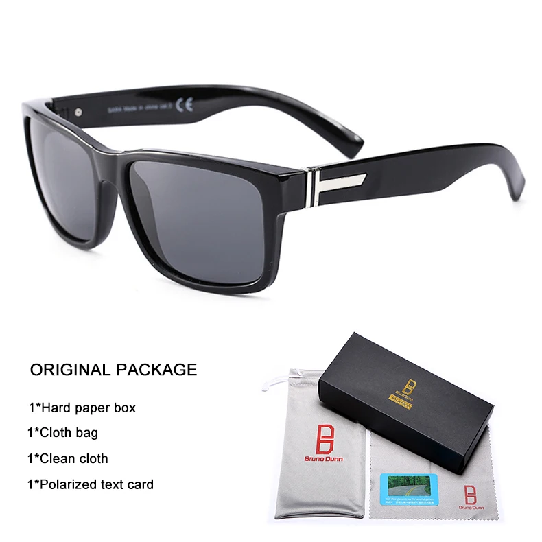 Bruno Dunn Brand Designer Polarized Sunglasses Men Sun Glases women oculos de sol masculino Lunette soleil femme sunglases - Lenses Color: as picture