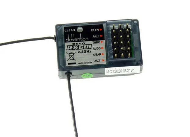 

Walkera RX601 Receiver 6ch 2.4Ghz Receiver For DEVO 6/7/7E/10/12E Track Shipping