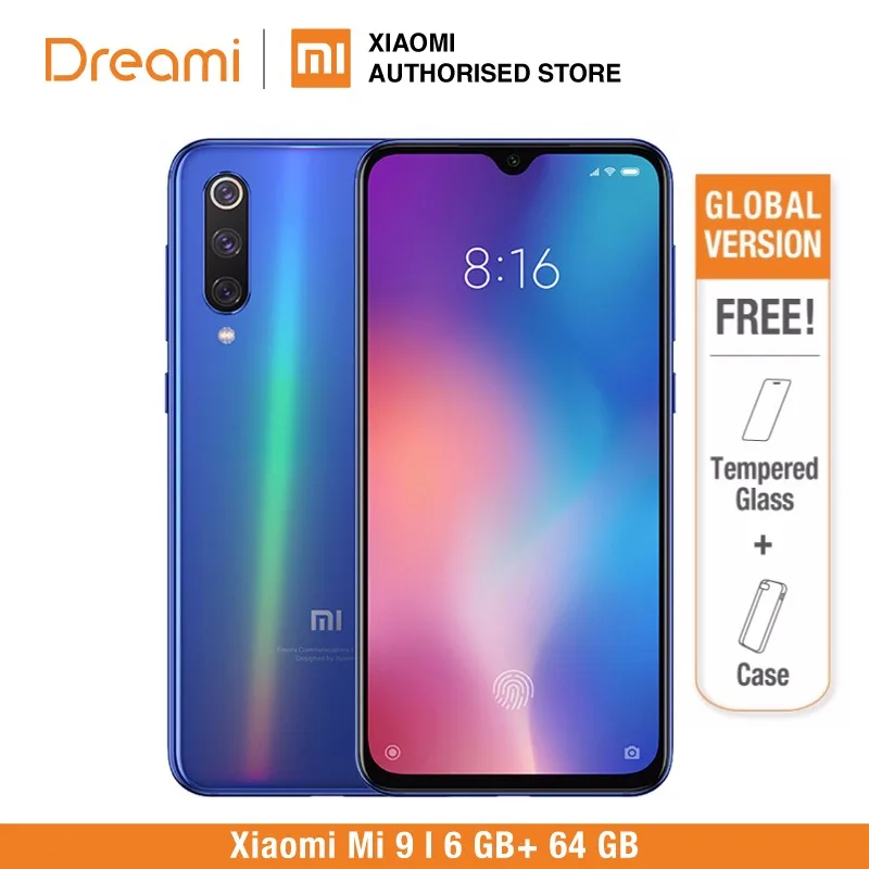 Глобальная версия Xiaomi mi 9 64 Гб rom 6 Гб ram - Цвет: Ocean Blue 64GB