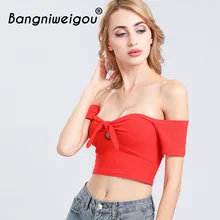 Bangniweigou Cold Shoulder Solid Tube Tops Women Front Tie Knit Crop Top Party Street Casual Bowknot Tank Top Bandeau Tee army green scoop neck cold shoulder tie up at back tee