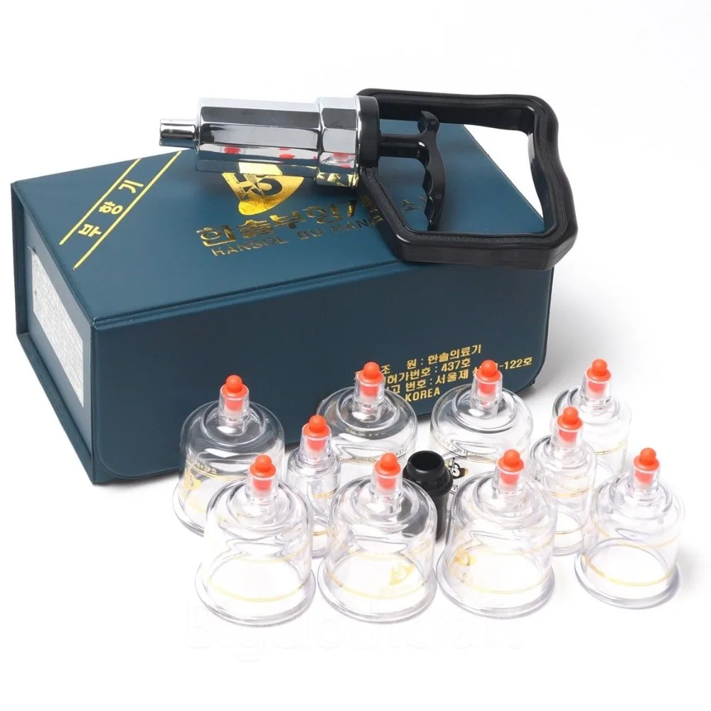 

South Korea Hansol NEW Massage Professional Cupping Vacuum Therapy SET-MADE IN KOREA(10 Cups)