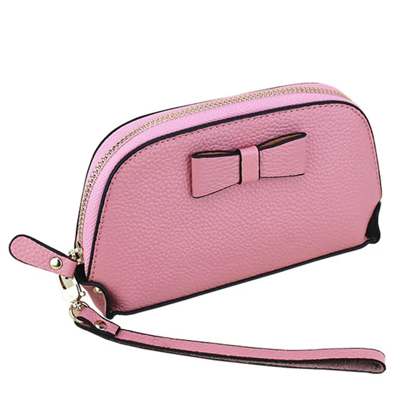 Women's Genuine Leather Handbags Small Cow Leather Day Clutches Pebble