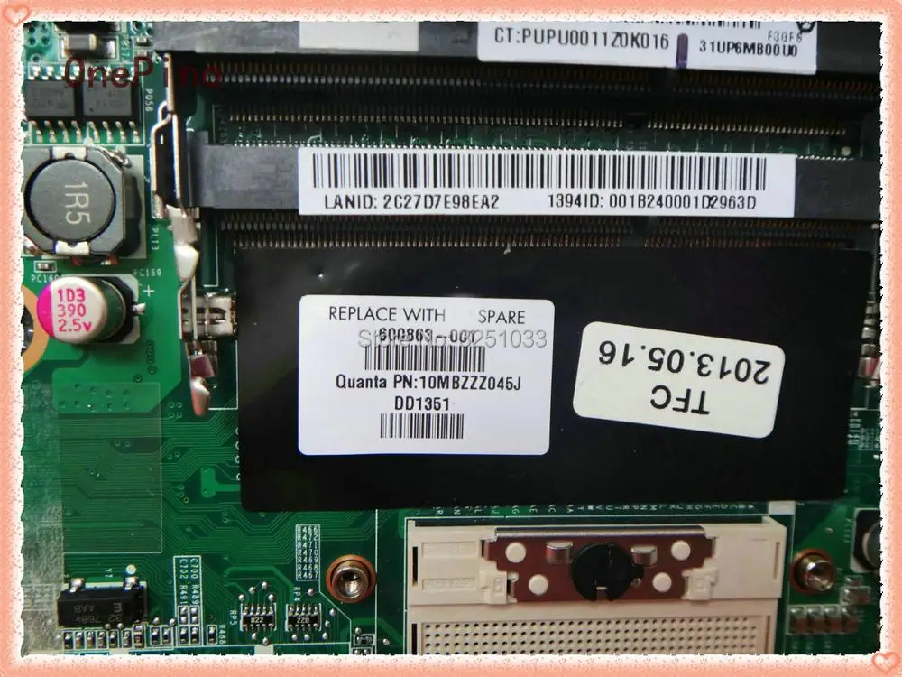 600863-001 for HP DV7 HM55 laptop motherboard DA0UP6MB6F0 100% Tested with 60 days warranty