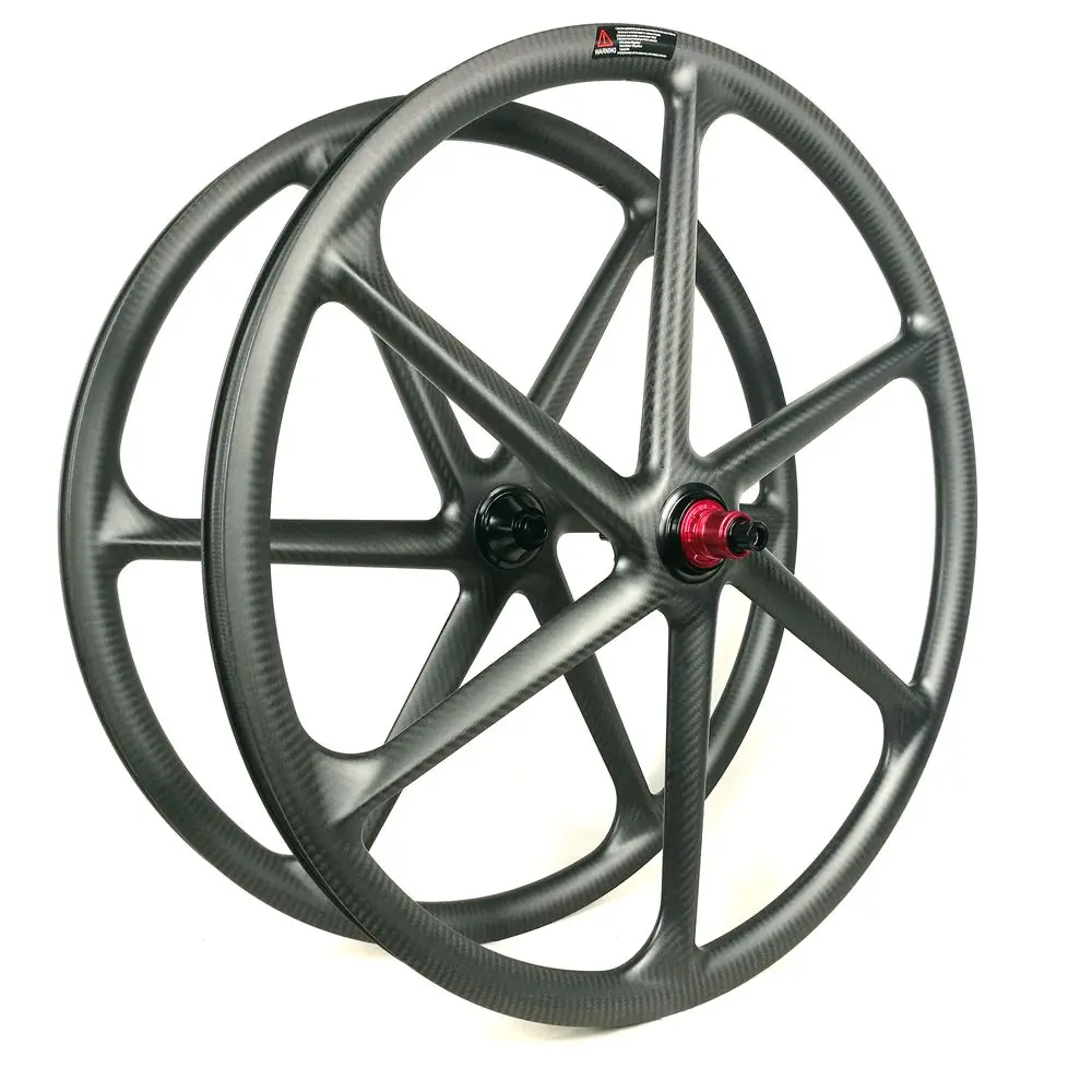Sale BIKEDOC 29ER MTB Carbon Wheels 30MM Width 30MM Depth 6 Spoke Sram XD Bicycle Wheel 2