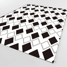 Черный, серый, белый цвета геометрический скандинав 3d принт Нескользящая микрофибра Гостиная декоративный современный моющийся коврик