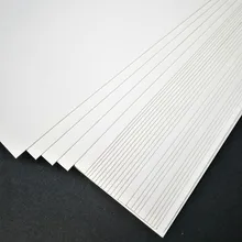 50 unids/lote A3 A4 A5 de papel Kraft blanco hacer Tarjeta de DIY 120g 180g 230g 300g 400g papel de Arte de cartón