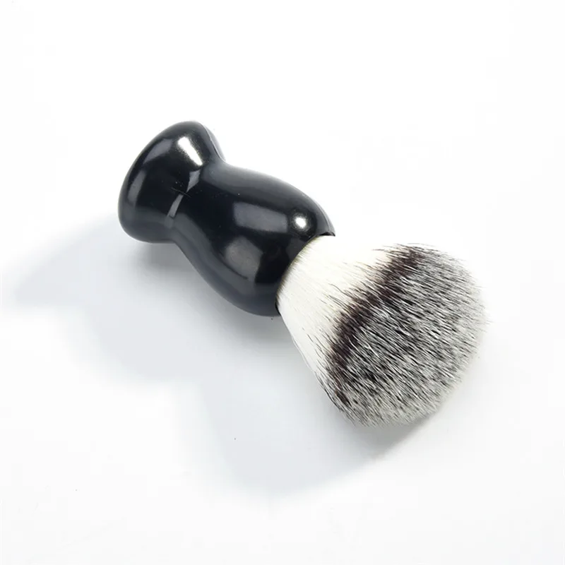 ELECOOL новейшая 5 см Мужская бритвенная щетка, Парикмахерская, для мужчин, для чистки лица, бороды, прибор для бритья, бритвенная щетка с деревянной ручкой - Цвет: 01 White Hair