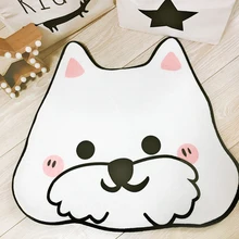 65*58 см мультфильм flanel собака ковров Highland собака белый терьер ковер, плюшевые дверной коврик ковер эркер pet коврик Анти корабль