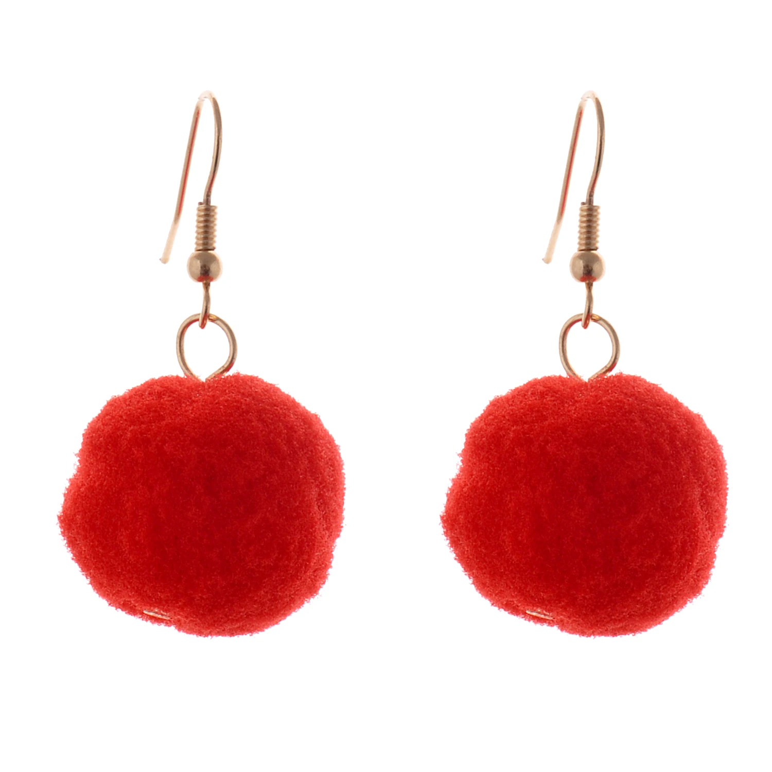Pom pom dangle earrings Clearance