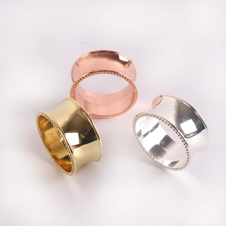 

Free Shipping 4 X Stainless Steel Napkin Ring Hotel Dinner Napkin Holder Wedding Party Deco Supply