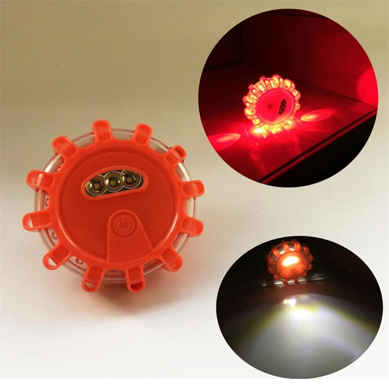 

LED Multi-function Warning Light Road Rescue Light Illumination Emergency Disk Road Safety Light Flash Road Lighthouse Christmas