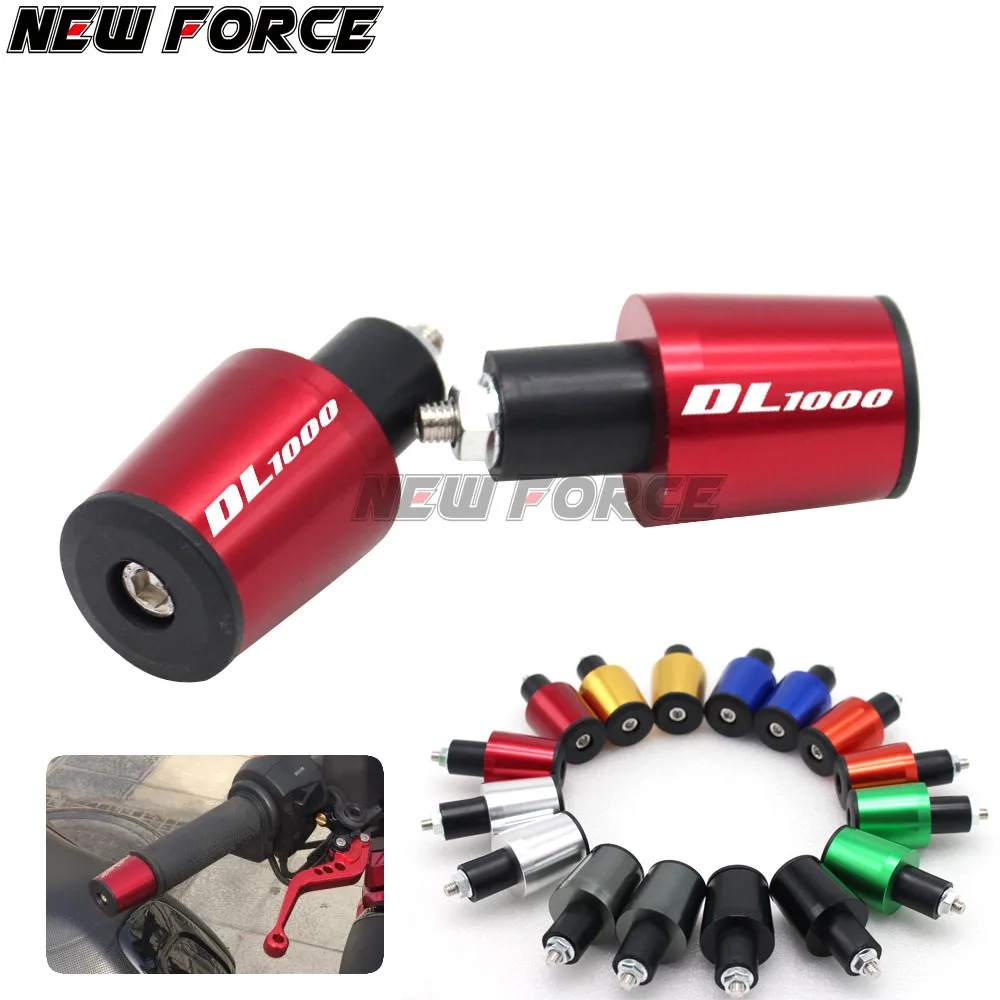 

CNC 22MM Handlebar Grips Handle Bar Cap End Plugs For SUZUKI DL1000/V-STROM 2002-2016