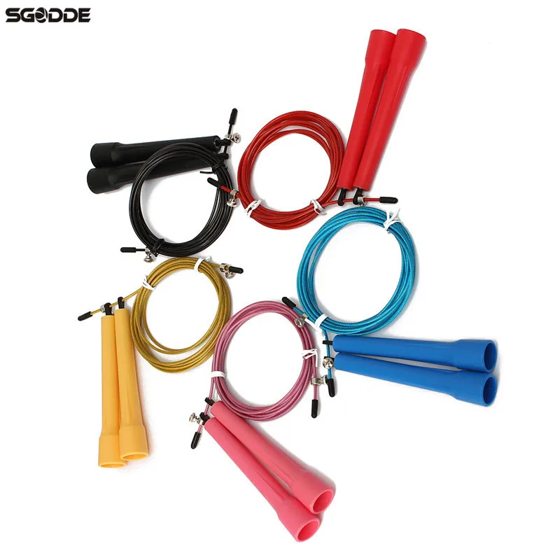 Hot Sale 3 meters Adjustable ABS Wire Speed Skipping Jump Jumping Ropes