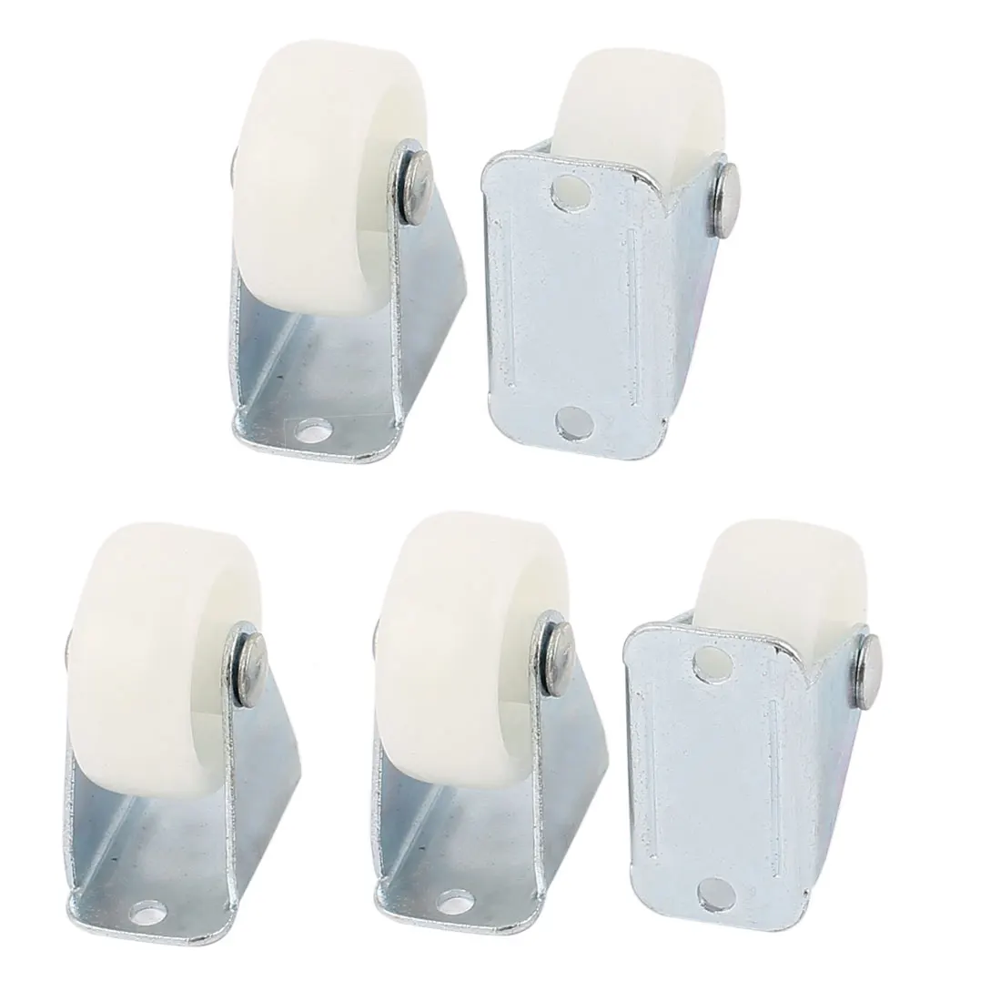 

UXCELL Hand Trolleys Shopping Cart 1.2" 30Mm Pp Wheel Top Plate Fixed Caster 5Pcs