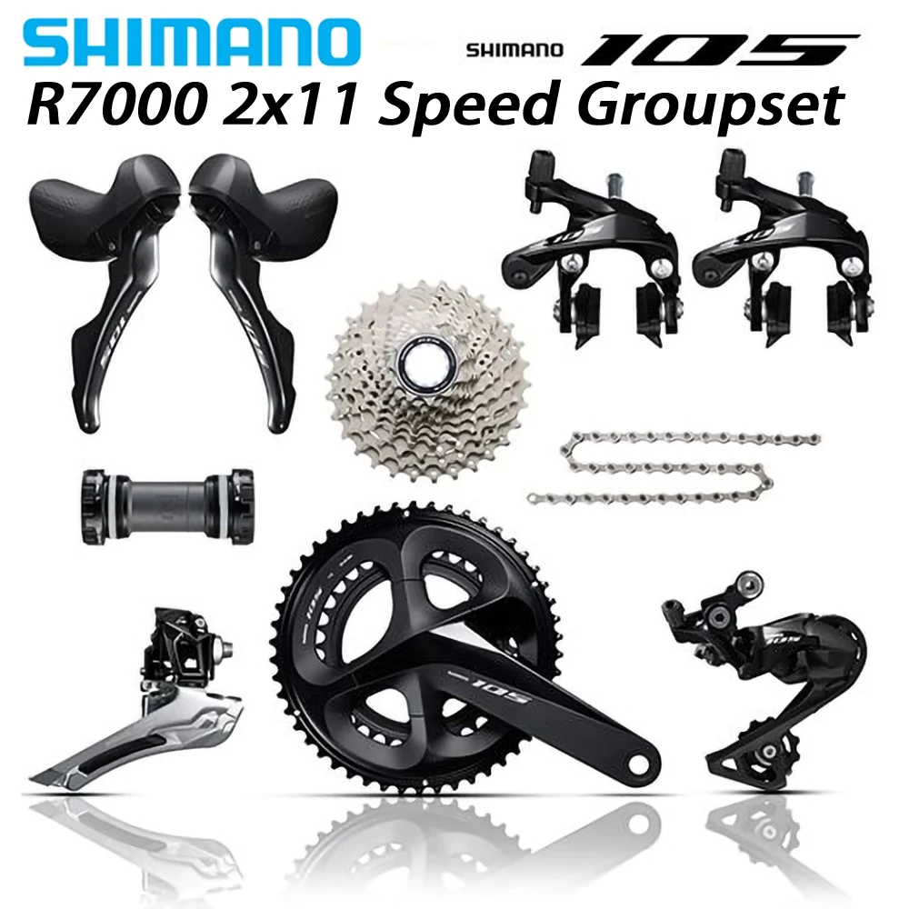 

Shimano 105 R7000 2x11speed 170/172.5/175mm 50-34T 52-36T 53-39T Road bike bicycle kit groupset 11-25/28/30/32/34T