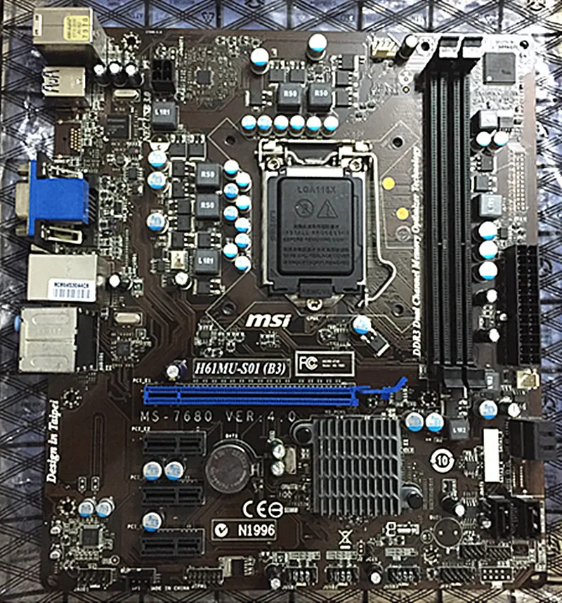 For Msi H61m 3 Original Used Desktop Motherboard H61 Socket Lga 1155 I3 I5 I7 Ddr3 16g Sata2 Micro Atx Motherboard H61 Lga 1155i3 I5 I7 Aliexpress