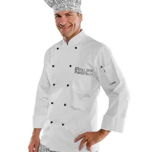 Белая куртка шеф-повара с модными надписями