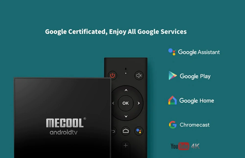 Mecool KM9 Pro Классический Google Сертифицированный голосовой контроль Android tv Box Adnroid 9,0 2G 16G 4K HDR Смарт медиаплеер