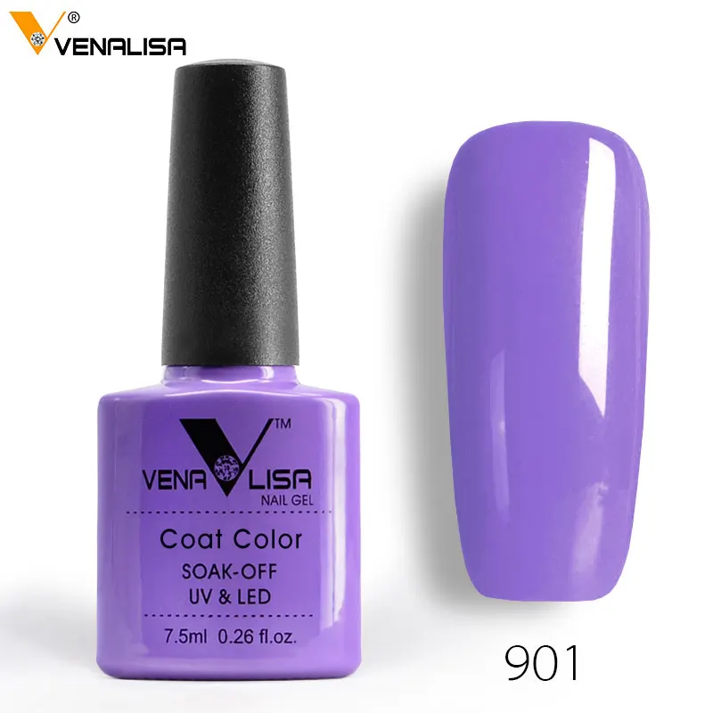 7,5 мл, VENALISA Гель-лак для ногтей, высокое качество, лак для маникюра, салонный, 60 цветов, замачивается, УФ светодиодный Гель-лак для ногтей, Камуфляжный цвет, лак - Цвет: 901