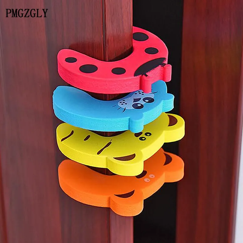 5pcs/lot Animal Jammers Stop for Children Door Stopper Holder Finger Protector Kids Baby lock Safety Edge Corner Guards Cartoon