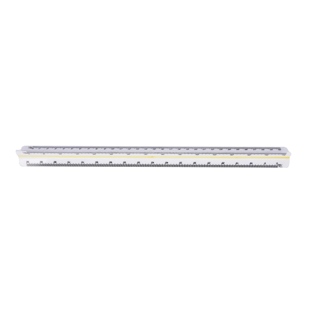 

30cm Plastic 1:100~1:500 Cale Triangular Ruler Architect Engineers Technical Rule Office School Supplies Tools