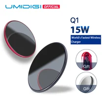 UMIDIGI Q1 15 Вт беспроводное быстрое зарядное устройство для iPhone X/XS Max XR 8 8 Plus samsung S8 S9/S9+ Note 9 8 Phone Беспроводная зарядная панель