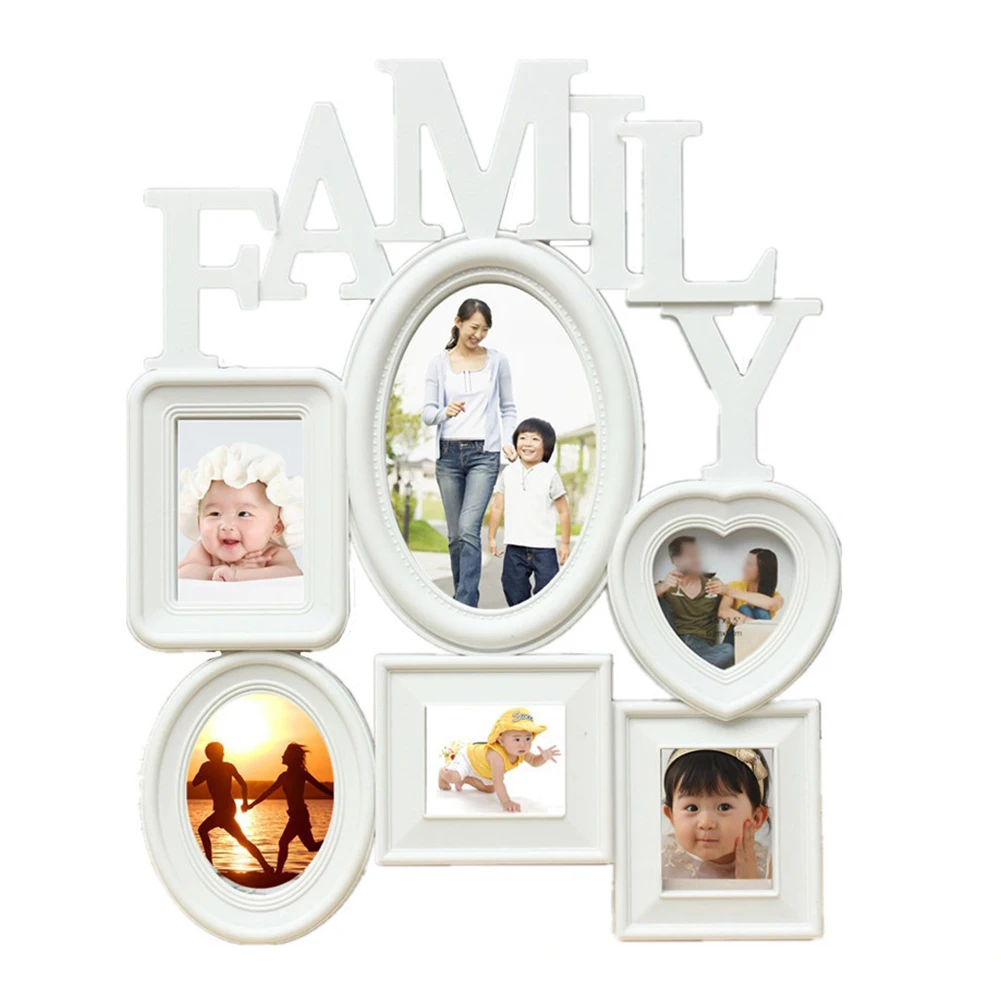 Multi sized Plastic Family Photo Frame Wall Hanging ...