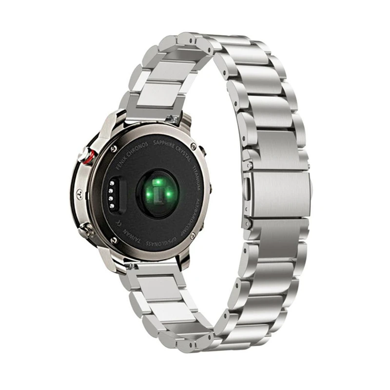 22 мм браслет из нержавеющей стали смарт часы ремешок для Garmin Fenix Chronos