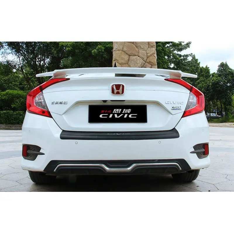 For Honda Civic 2016 2017 2018 Rear Wing Spoiler, Trunk Boot Wings Spoilers paint ABS 3m Paste