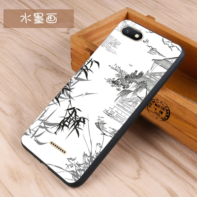 Xiaomi Redmi 6a Case Original Cover for Xiaomi Redmi 6a Case Bag Redmi 6a Cover Skin Wolf Fish Skull Fundas 100% 8