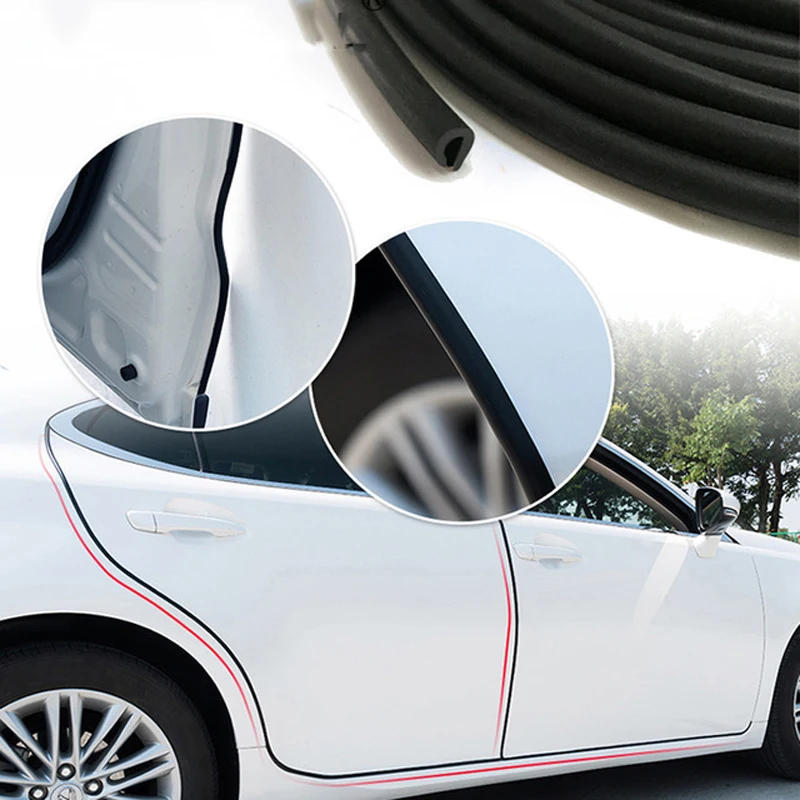 Rubber Car Door Edge Moldings Strips Side Protector Door Anticollision