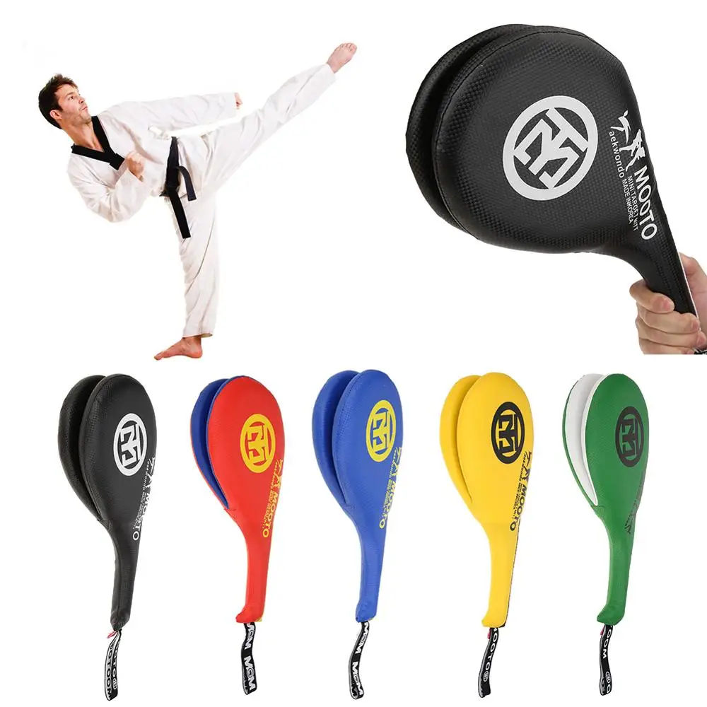 

Adult Durable Taekwondo Sparring PU Rebound Sponge Foot Target Boxing Sanda Training Hand Kick Pad Punching Bag 390x210x80mm
