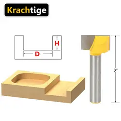 Krachtige без каблука фреза 1/4 хвостовиком деревообрабатывающие вставить фреза Вольфрам очистки дна фрезы 3/8 1/2 3/4 1