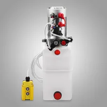 6 кварт двойного действия гидравлический насос прицеп разгрузка блок питания 12 вольт