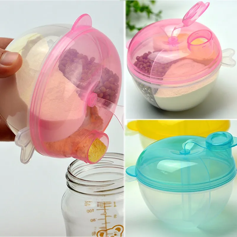 

1 PC 3 layer Formula Milk Storage Baby Feeding Box Portable Milk Powder Formula Dispenser Baby Kids Toddler Food Containers