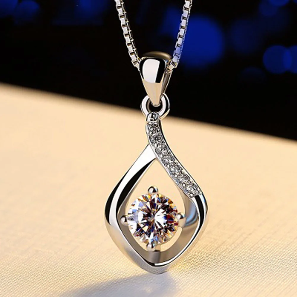 

Without chain Silver color Pendants For Women Fine Jewelry CZ Zircon pendants For Friends Hot Sale